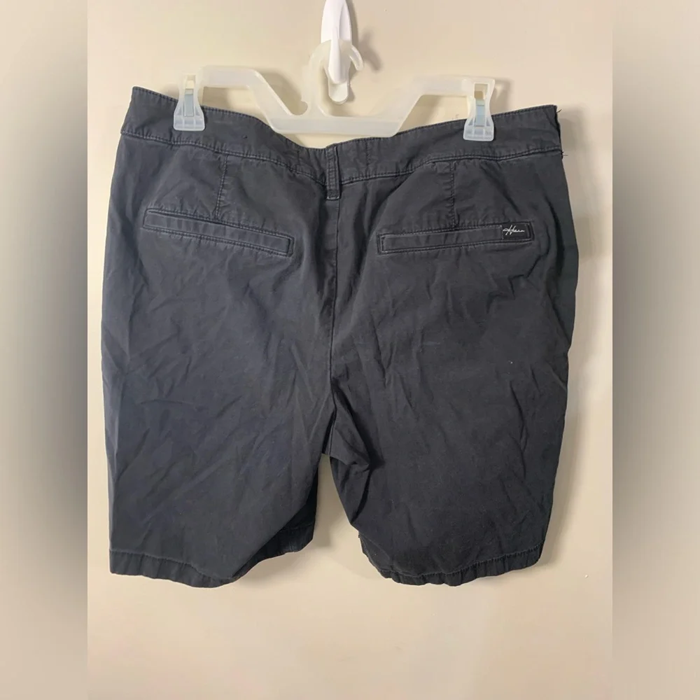 Hollister Men's 32W Dark Navy Cotton Flat-Front Chino Shorts